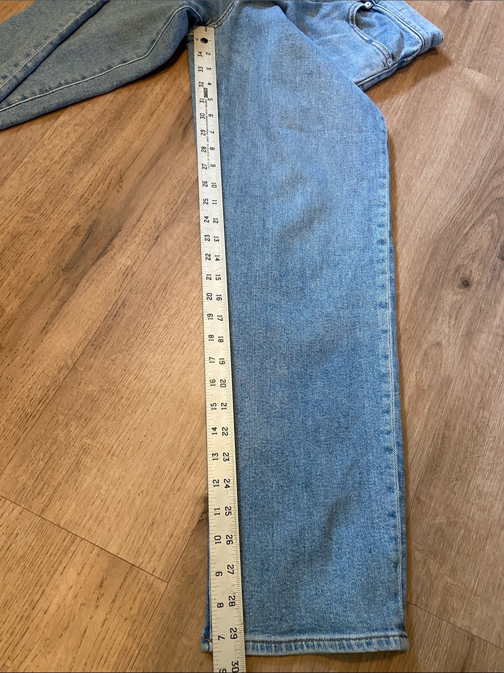 Madewell The Perfect Vintage Straight High-Rise Jeans Size 27 Button Fly EUC - Picture 6 of 8